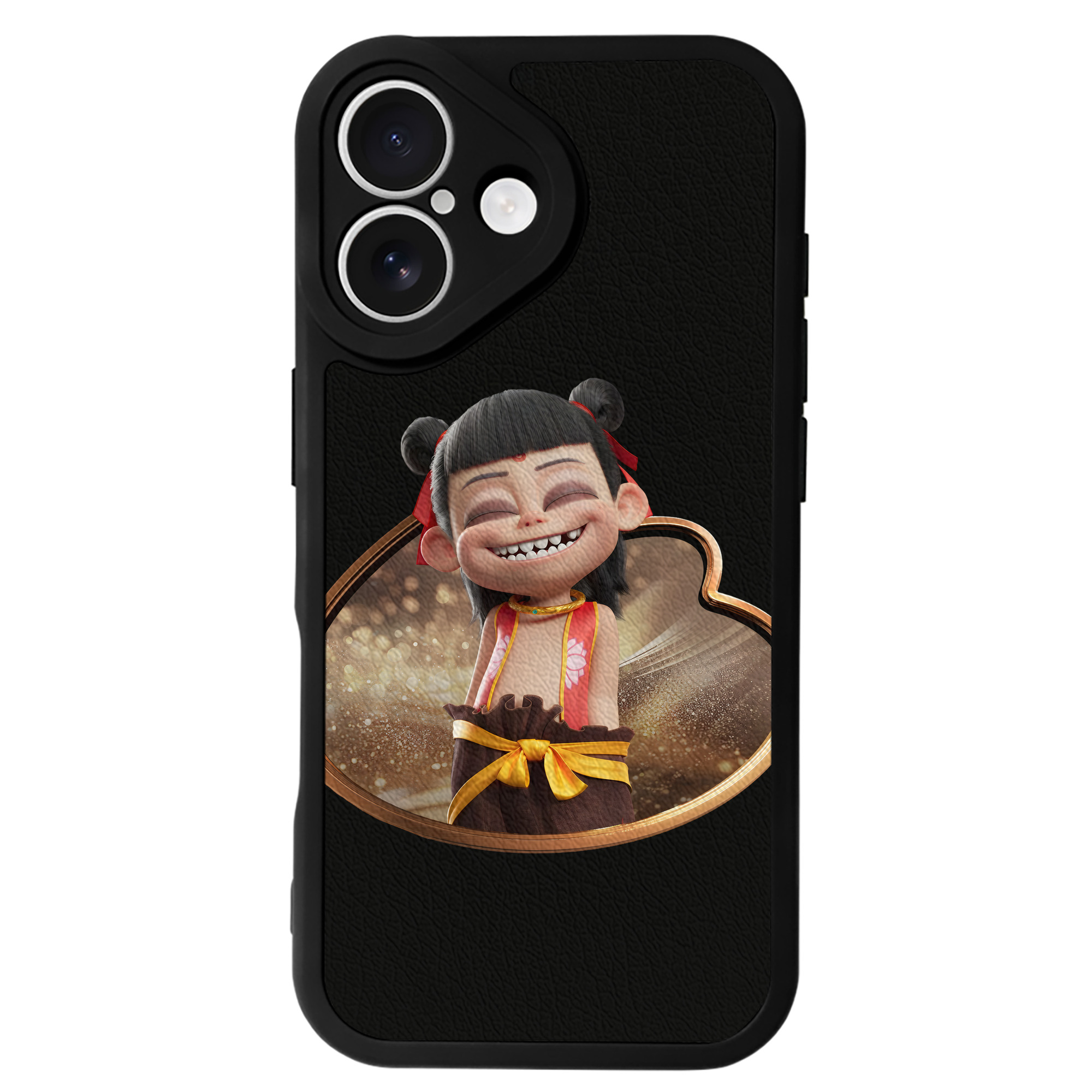 （画像用） Ne Zha 2 ナタ 魔童の大暴れ 【iPhone 16シリーズ対応】シリコンスマホケース（レザー調） 材質：シリコン